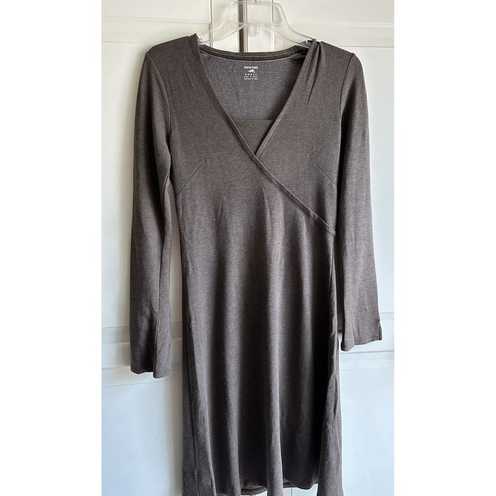 Toad And Co Dress Horny Toad Womens Small Brown Size Long Sleeve Tencel‎ Cotton